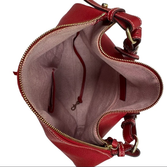 Dooney & Bourke Red Leather Dillen Pocket Hobo - Picture 15 of 16